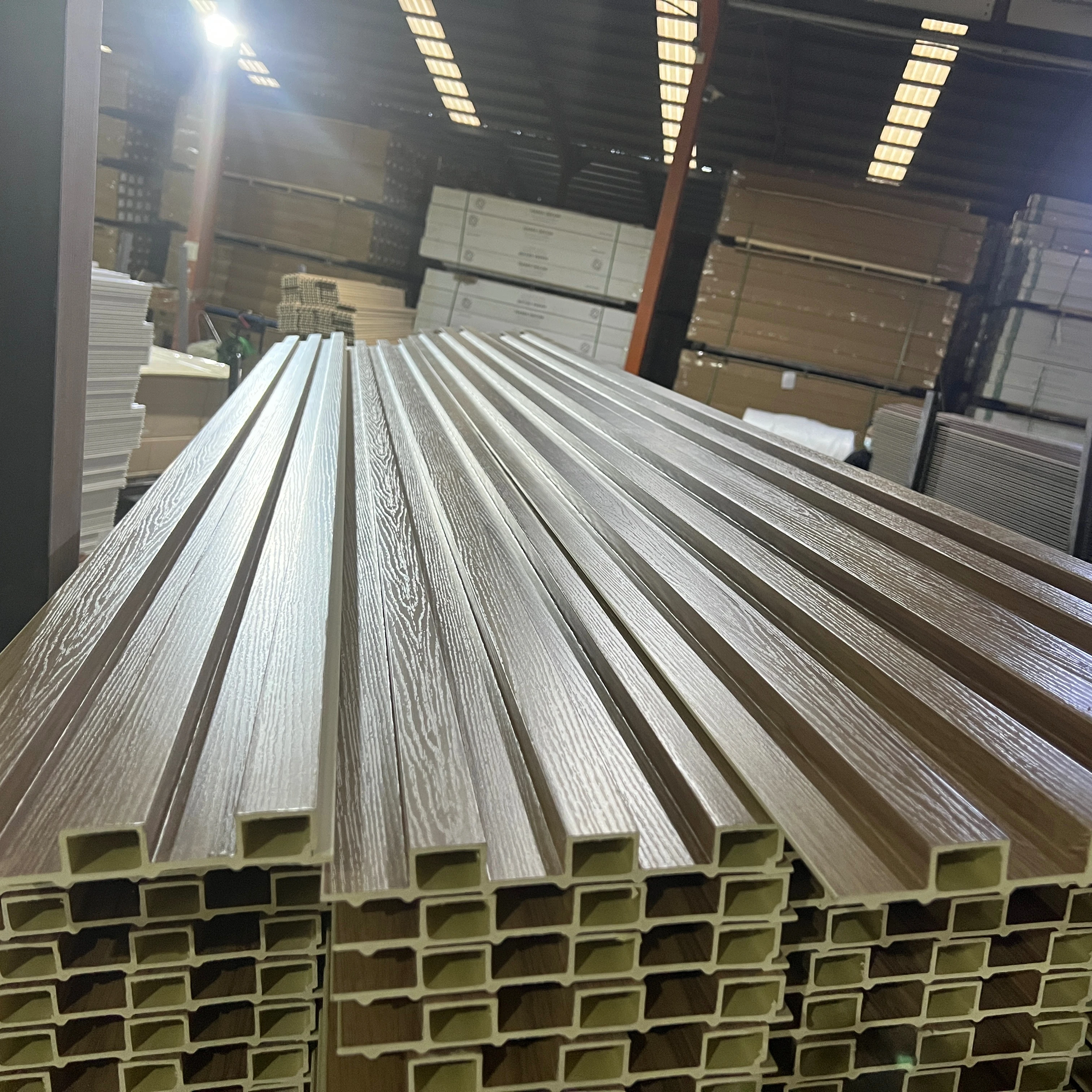 Wood substitute hot selling composite panel cladding laminated Louver panels