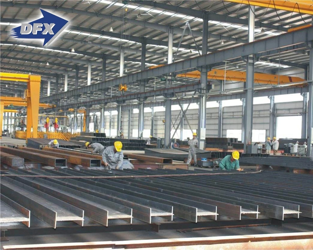 Prefabricated Galvanized Light Steel Roof Truss Fabricated Customized Steel Metal Structure Building