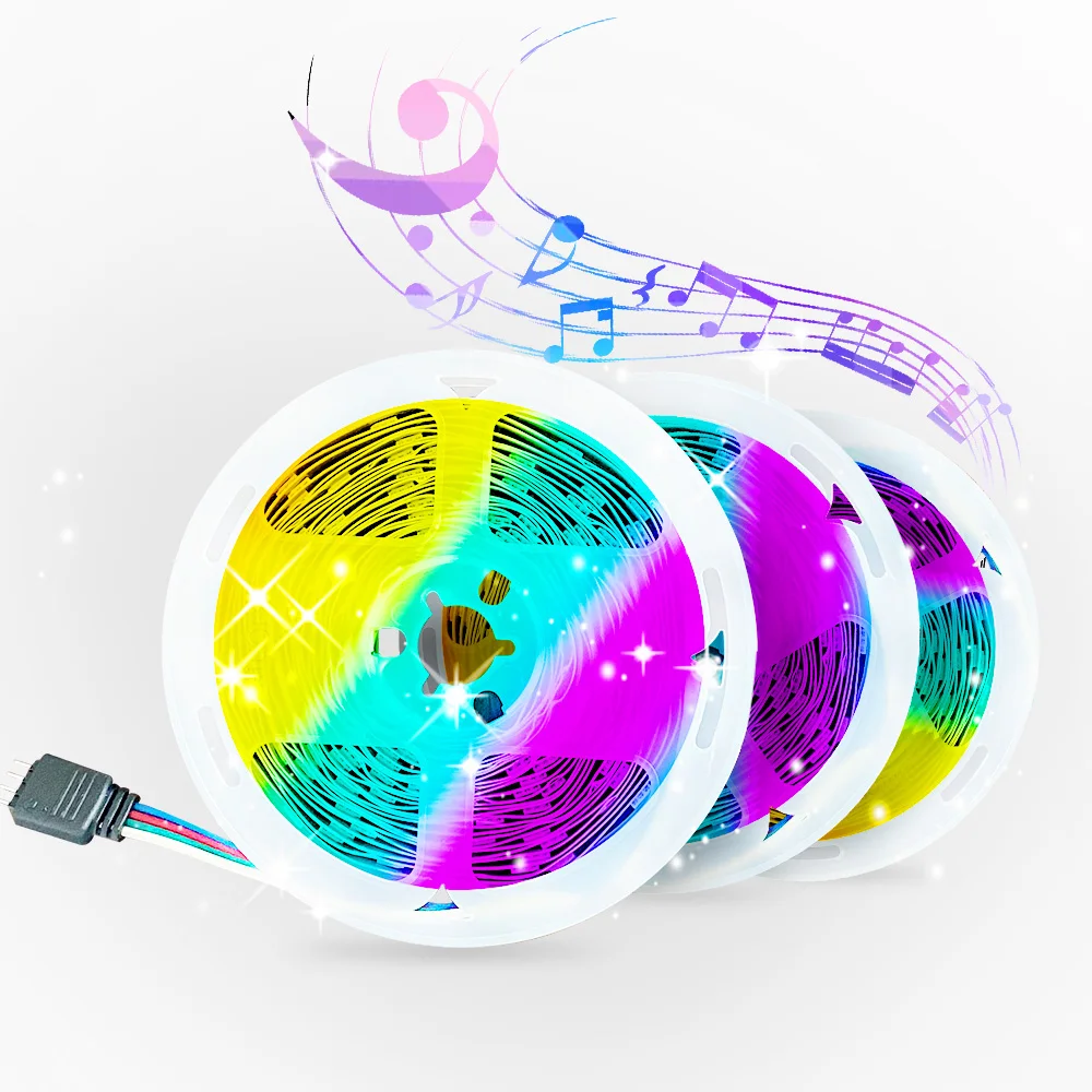 Adjustable Brightness Smart Kitchen RGB LED Strip Lights Wifi Connectivity for Under Cabinet Lighting