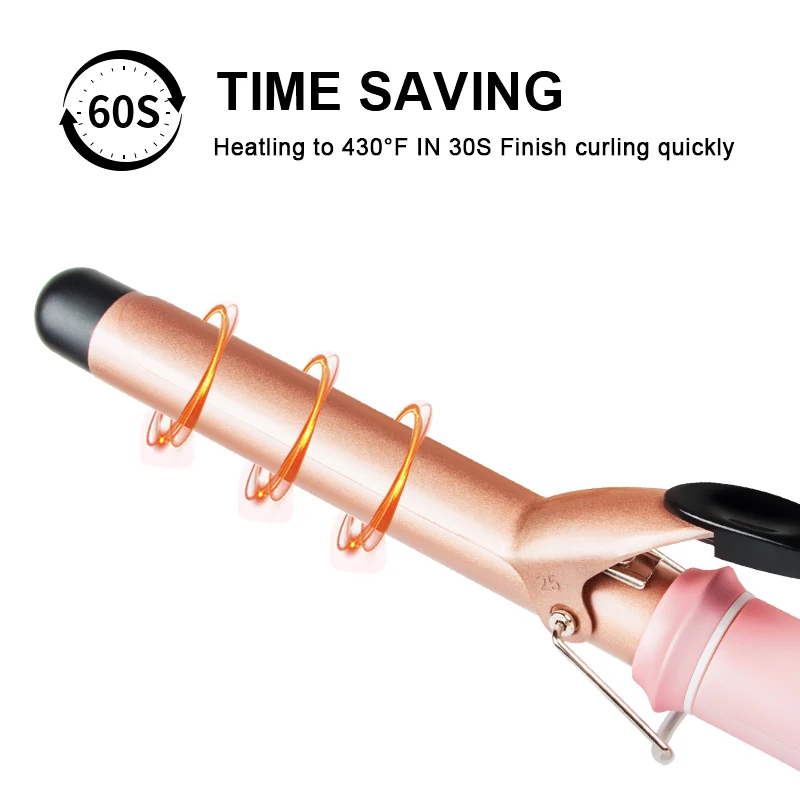 Wholesale Hair Curler Electric Hair Curler salon Curling Iron with clamp