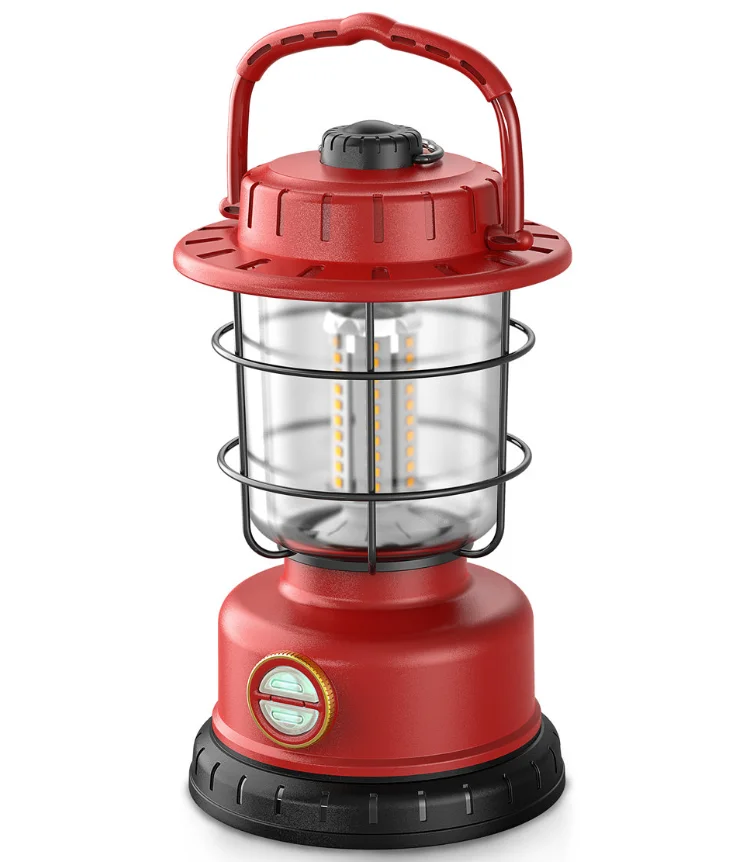 High Quality ABS IP65 Waterproof Portable Emergency USB Rechargeable LED Camping Lantern Light