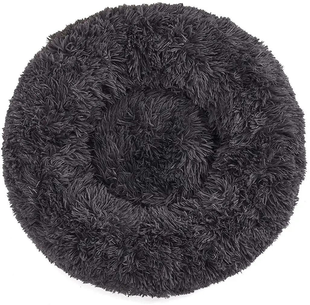 Wholesale Free Sample Waterproof Round Long Faux Fur Removable Luxury Pet Bed Mat House,Pet Beds For Cats