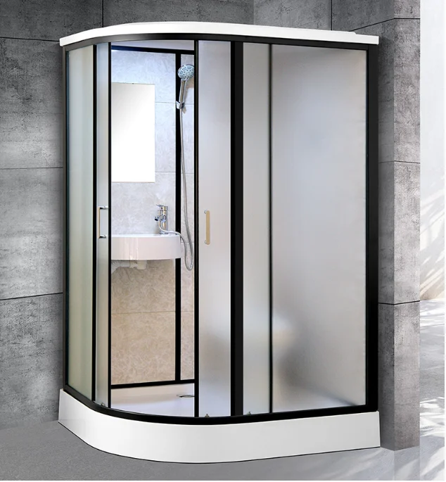 Complete Bathrooms Fully Enclosed Fiberglass Integral Shower Cubicle Bathroom Pods