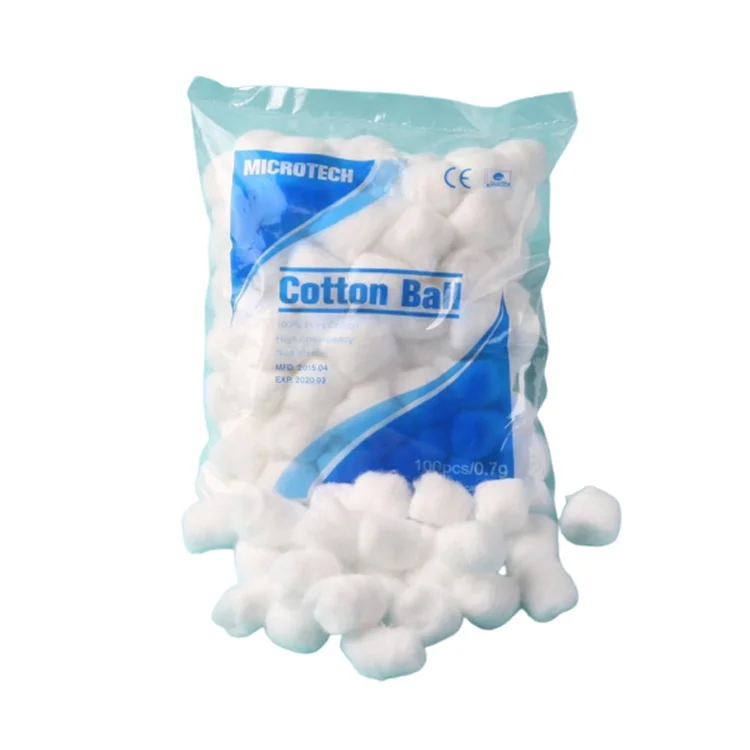 High Quality Pure Cotton Sterile White Medical Absorbent Alcohol Cotton Ball