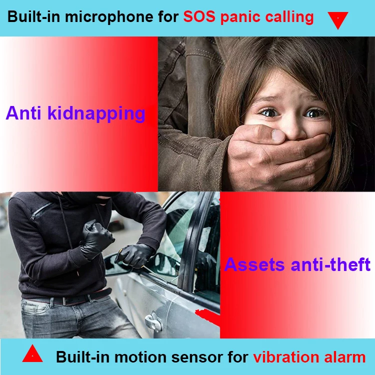 GPS Tracker for Kids - Real-Time Tracking Device with SOS Button & 2-Way Speakerphone - Safety Electronics for Kids Pet