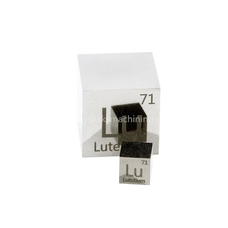 Periodic Table Elements 99.9% Lutetium Cubes 10mm Density Rare Earth Lu Lutetium Cube for Collections