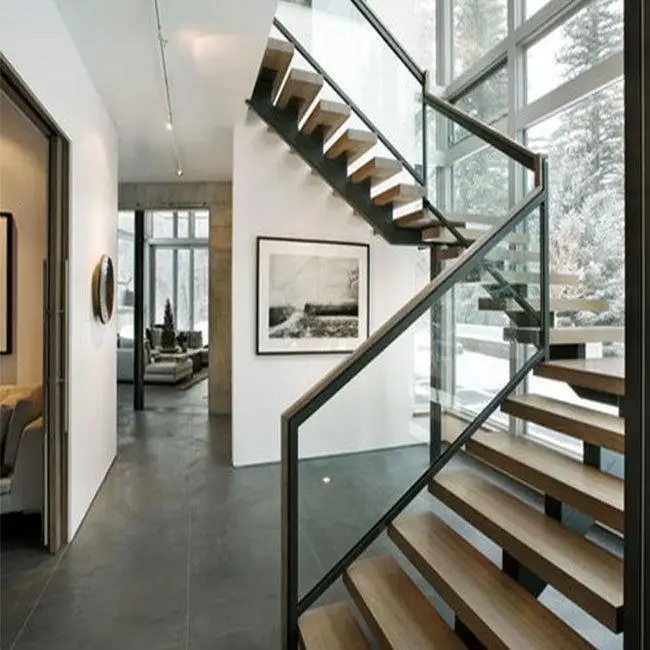 Factory price PVB clear safety sheet tempered laminated glass for building balcony fence partition floor