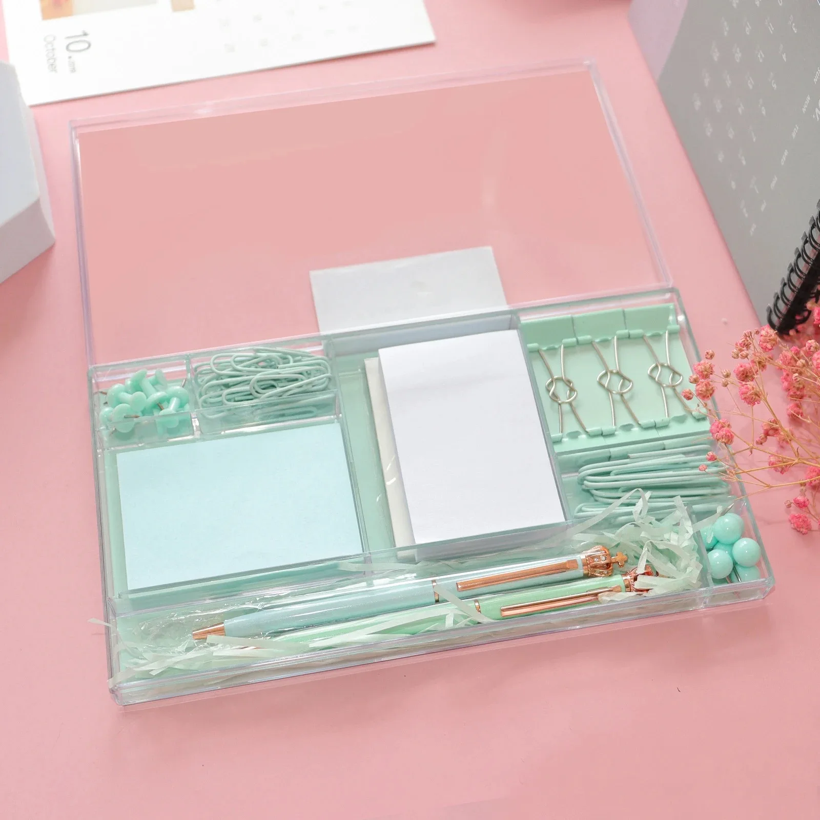 Wholesale mini push pin pen kids school stationery gift set cute stationery set for children