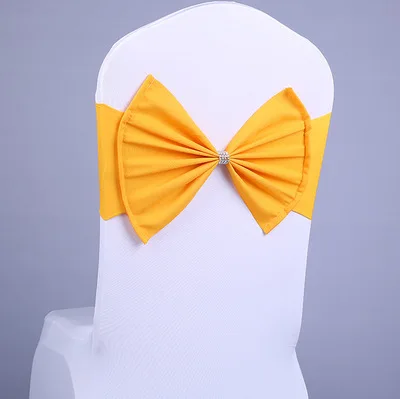 Elastic  Butterfly bow tie  Chair Cover Belt