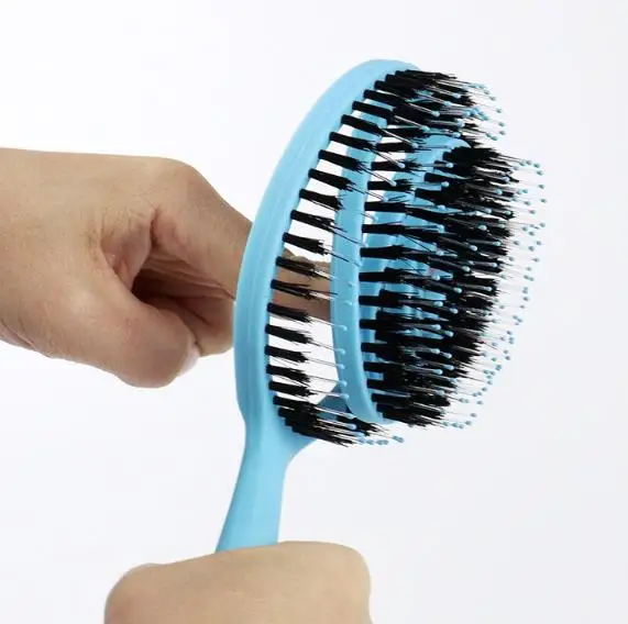 Customize LOGO /Color ABS Eco-friendly Material Detangling Hair Brush Scalp Massage Straight Hair Comb Vent Hair Extension Brush