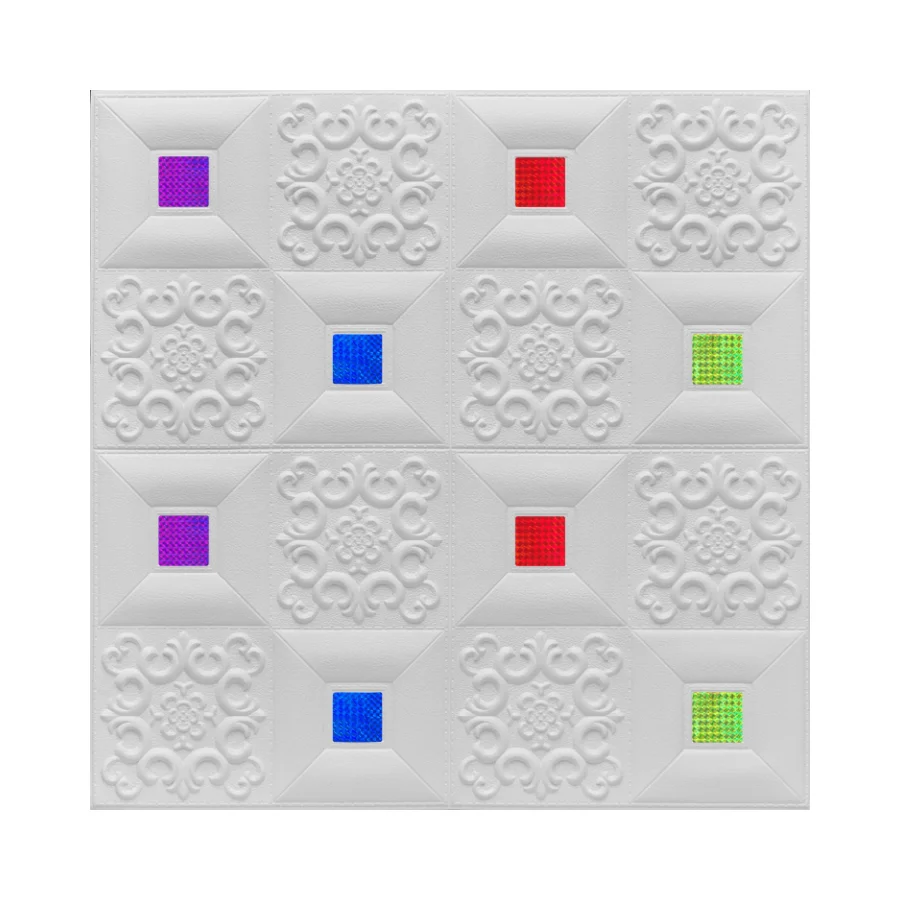 Celling pattern factory supply professional interior xpe foam  wallpaper 3D brick wall stickers