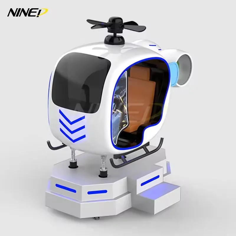 2024 NINED Hot Selling Kids Game 9D VR Aircaraft Helicopter Flying Machine