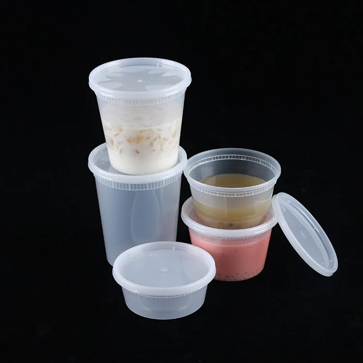 16 oz biodegradable stackable disposable commercial takeaway soup cup with sealing cover