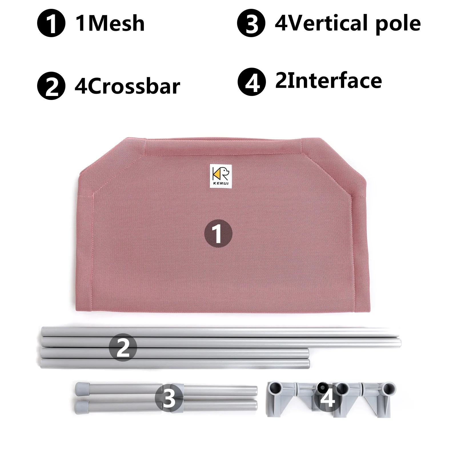 Outdoor Portable Lightweight Raised Pet With Skid-Resistant Feet Sturdy And Breathable Mat Elevated Dog Bed