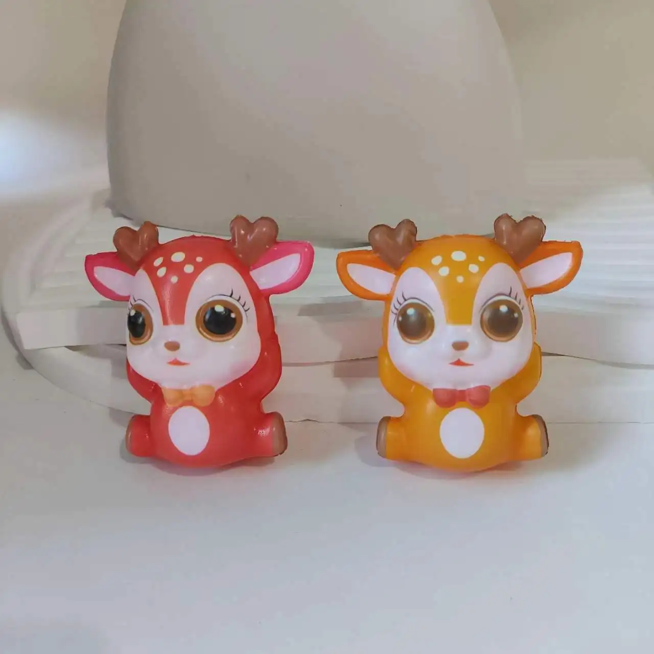 Manufacturers direct sales of cartoon elk squeeze toys pu foam vent soft fidget anti-pressure ball Kawaii toys