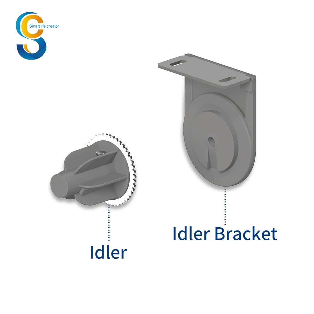 38mm Geared 32 Mm Grey Manual Tube Plastic 32mm Blind Roller Shade Clutch With Metal Brackets