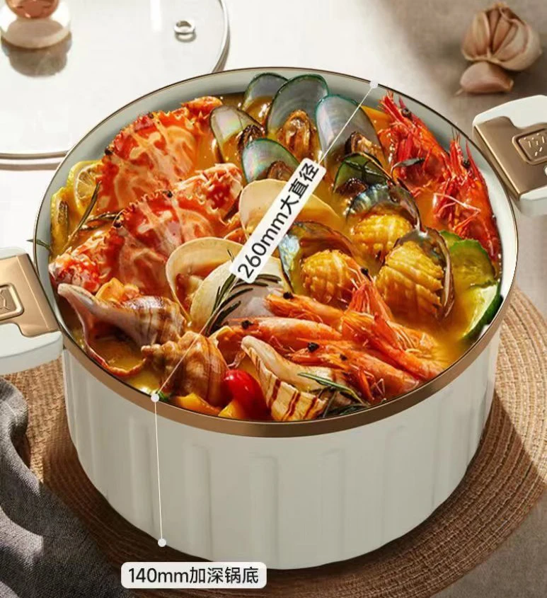 New Hot Sale Enamel Cooking Pot Household Enamelled Inner Liner Non-stick Soup With Double Side Locks