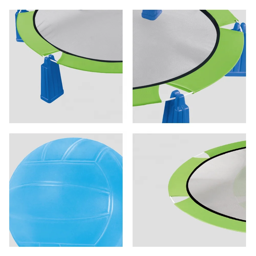 2 in 1 Flying Disc and Spike Bounce Ball Game Sport Toys Set Jumping Bouncing Ball Game Toy Exercise Trainer Outdoor Toy