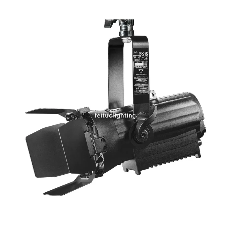 COB 60w Mini LED Studio Spot Light  Fresnel Profile Spotlights Single WW/CW DMX Control For Theatre Church Films Stage spotlight