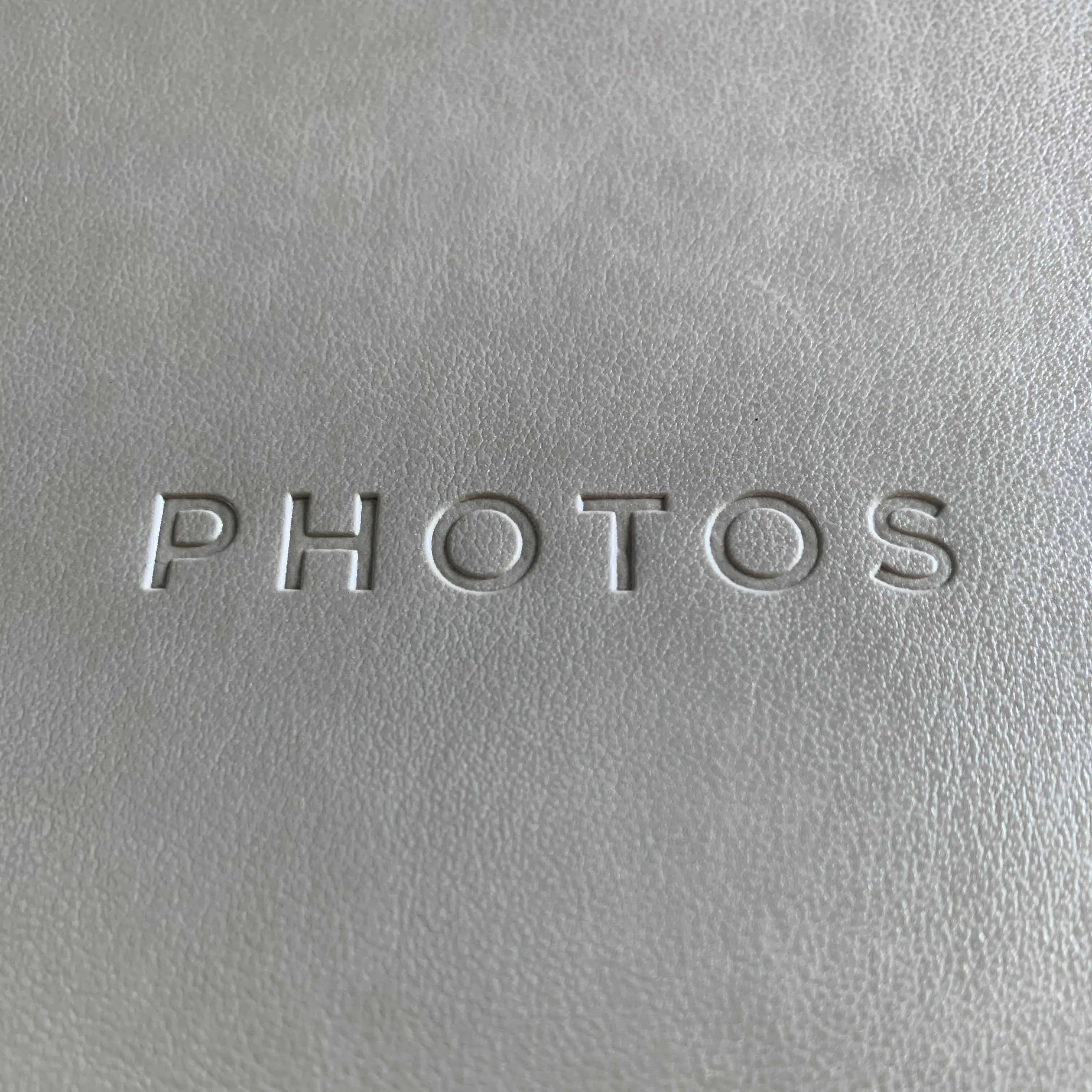 Wholesale custom High quality PU leather cover debossed gold foil stamping photo album