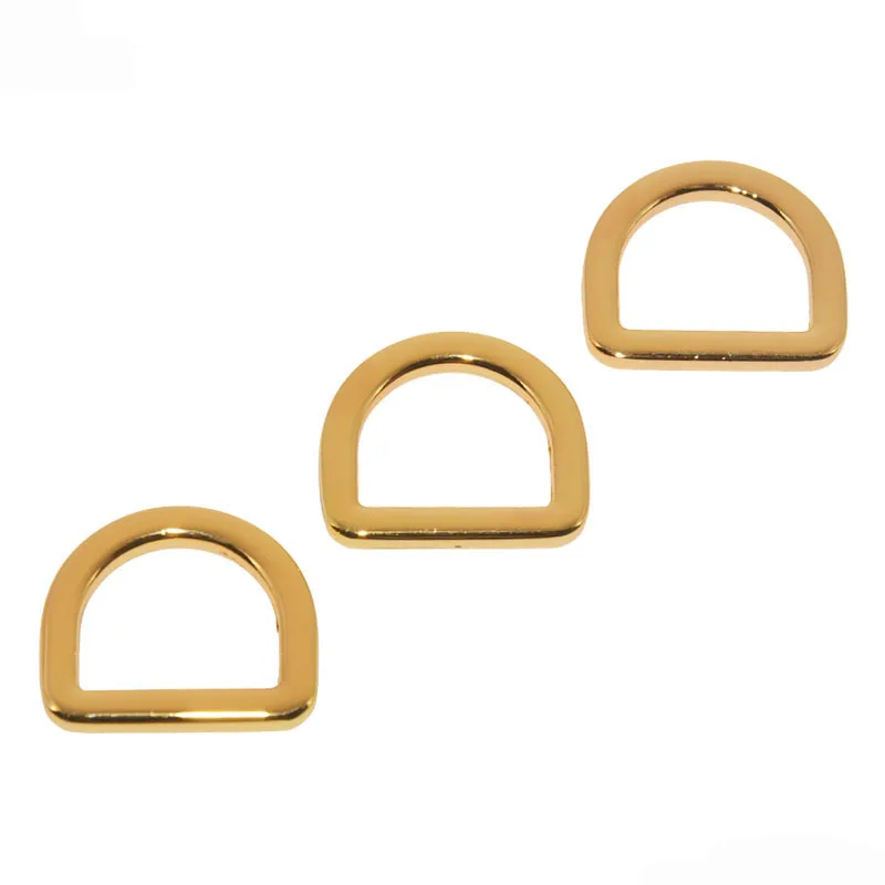 TANAI High quality bag decoration Custom metal D ring zinc alloy buckle for bag accessories