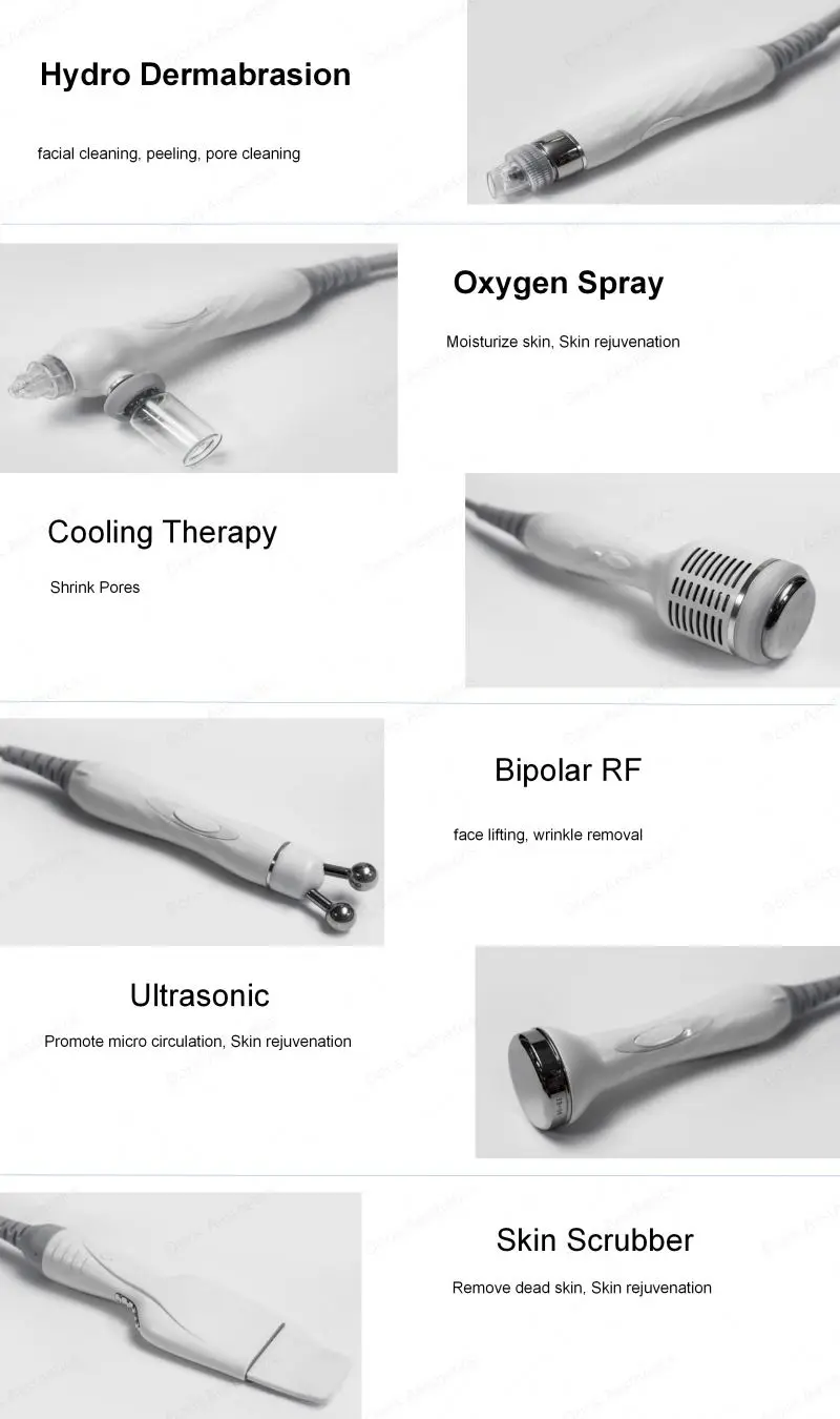 New Crystal Hydro Facial Blackhead Remover Vacuum Dermabrasion Microdermabrasion Machine Hidrafacial For Sale