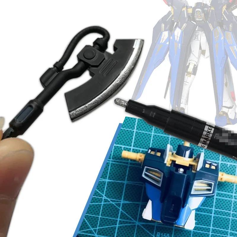 Hot Selling Oil Based Paint Marker Gloss Copper Liquid Mirror Chrome Marker Pen for Model Rock Metal Any Surface