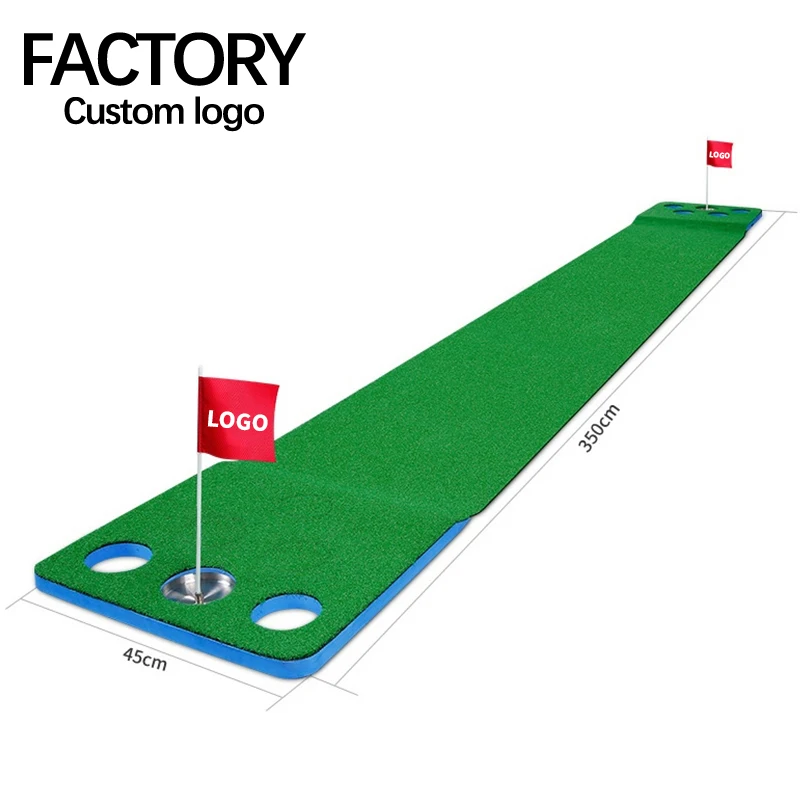 GL022 two-way 12 holes portable mini golf courses artificial turf putting green