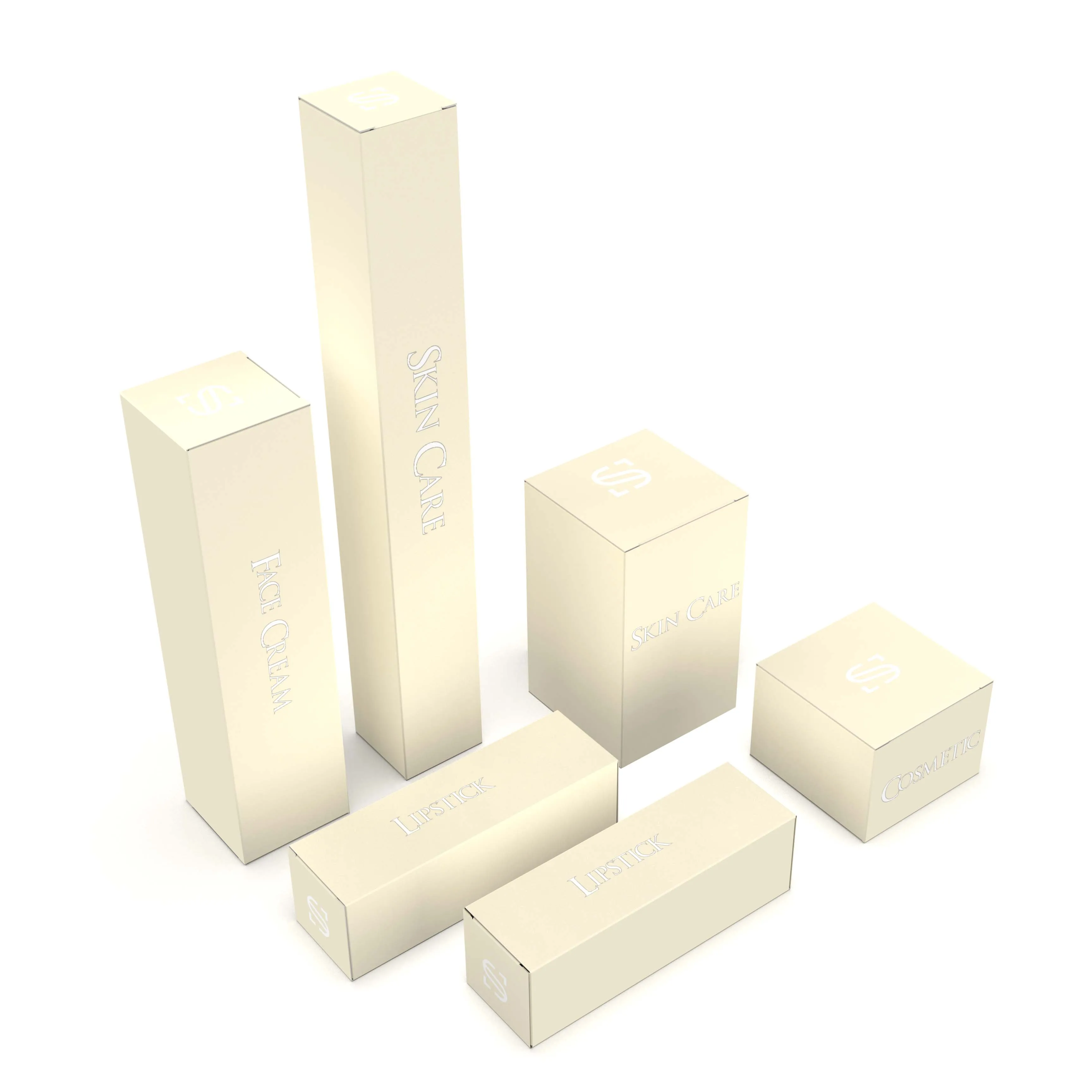 Recyclable Custom Beauty Packaging Box  Skincare Packaging Cosmetic Packaging Boxes Collapsible Makeup Gift Card Box