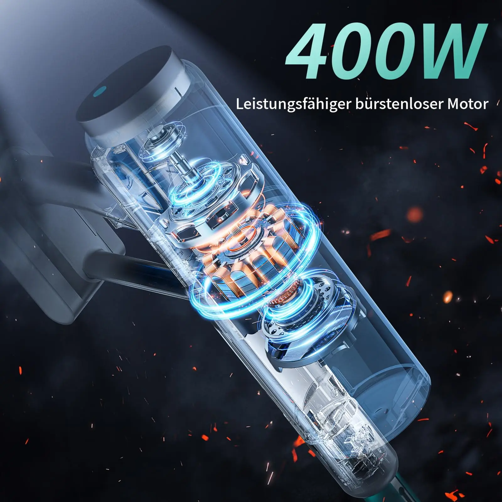 Tookto 2024 Brushless Motor Best Deep Clean Cordless Hand Held Vacuum Cleaner