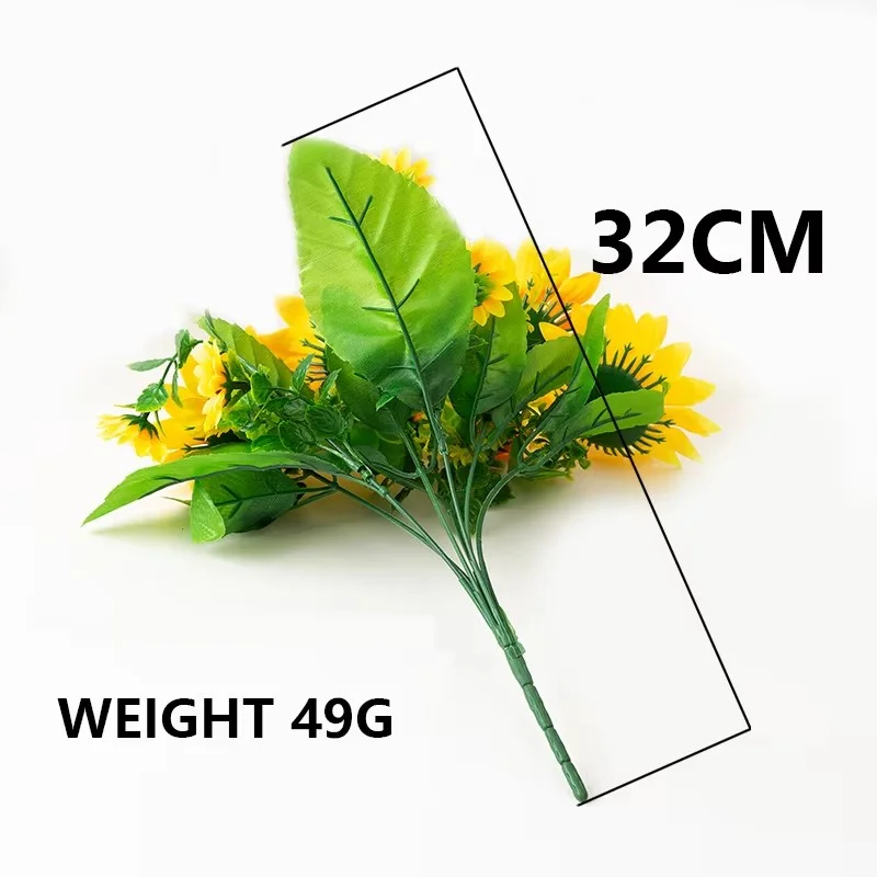 Handmade 13 Sunflowers Home Wedding Garden Hotel Party Decoration Sunflower Bouquet
