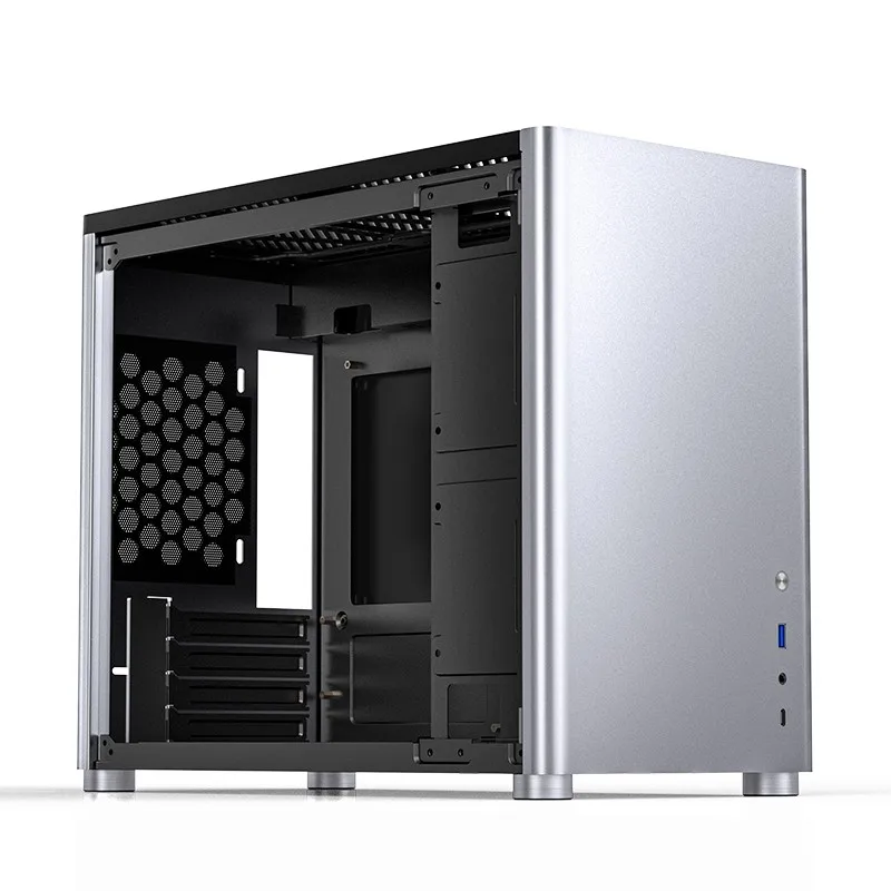 JONSBO D30 M-ATX case tempered glass aluminum home gaming 2.5-inch/3.5-inch hard drive mini case