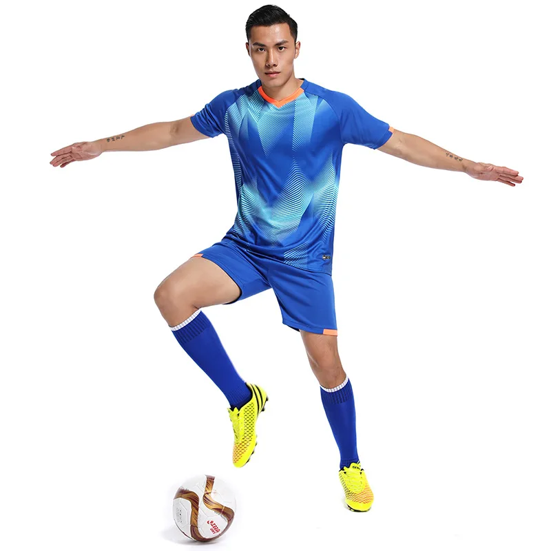 Mesh Football Jersey Training Sportswear Gym Breathable Quick Dry Football Uniform Suits