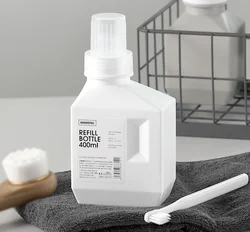 2019 оптом 400 мл 600 1000 HDPE пустая пластиковая жидкая бутылка для моющего средства стирки с закручивающейся крышкой