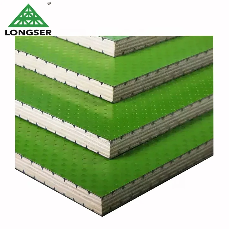 Phenolic Glue 15mm 18mm Plastic concrete formwork / Plastic Coated Plywood Sheets
