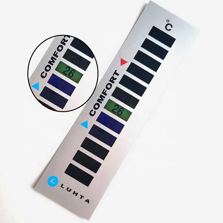 Customized Logo Liquid Crystal Thermometer Strips Scale Type for Household Use Cloth Temperature Monitoring
