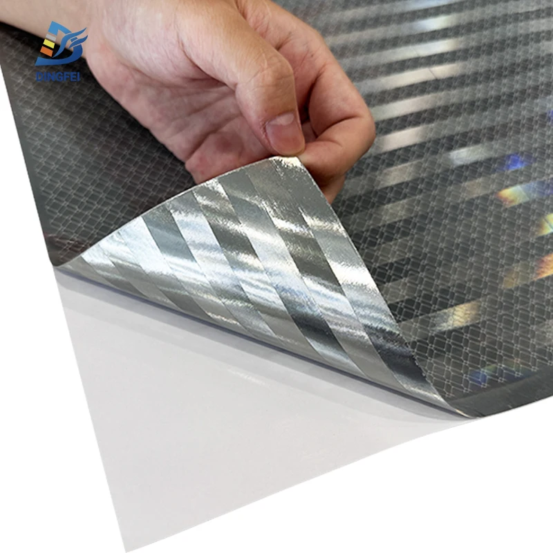 ASTM D4956 Type 6 EN12899 Class RA2 PC PMMA Custom Pattern White Diamond Grade Reflective Sheeting with Aluminum Backing