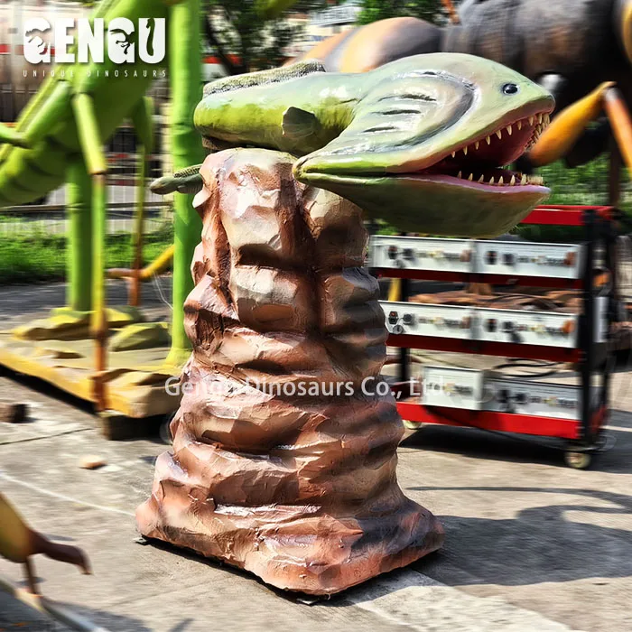 3D Life Size Animatronic Marine Organism Model Artificial Eel Model For Waterpark