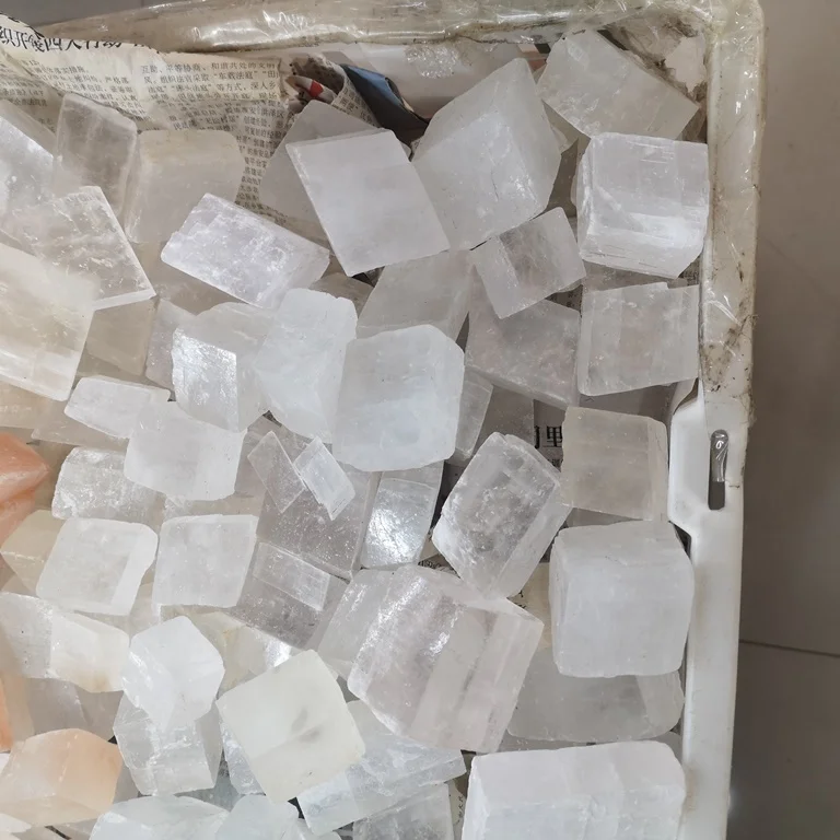 Rough Gypsum Selenite Stone Iceland Spar Calcium Carbonate Optical Calcite Crystal Stone
