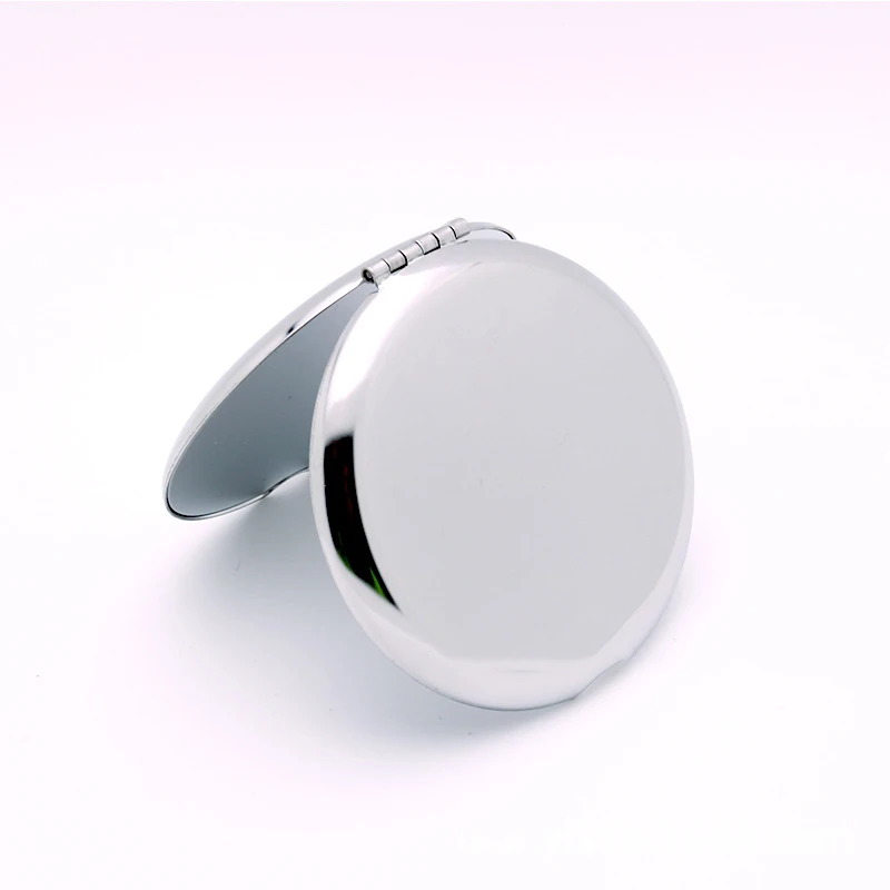 High quality Stainless Steel Folding Cosmetic Makeup Wholesale Mirror de poche  Personalized Pocket Mirror