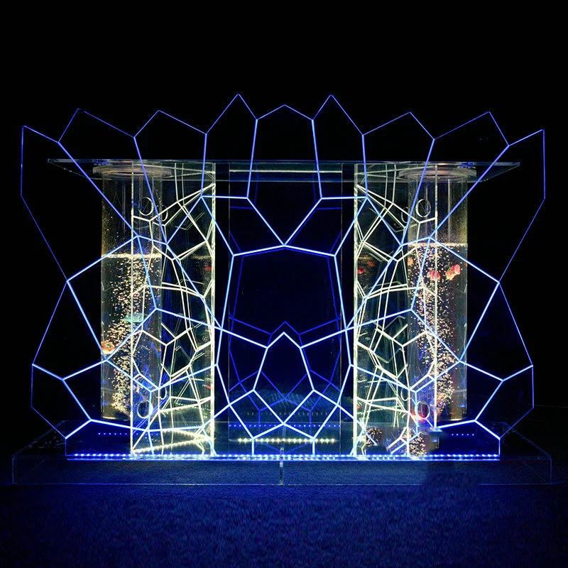
LED acrylic DJ facade acrylic DJ booth stand 