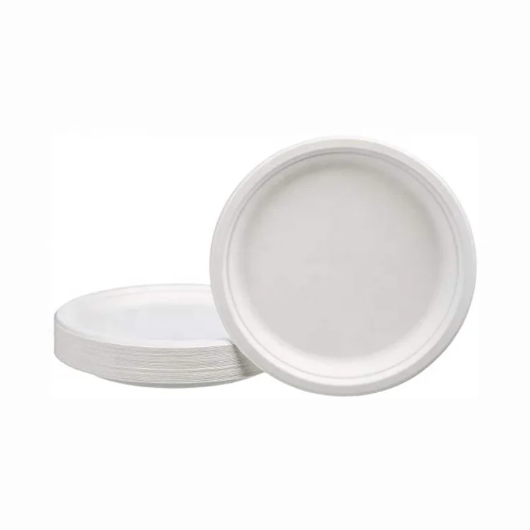 5/6/7/8/9/10 дюймов одноразовые PP/PS черно-белые овальные круглые квадратные пластиковые пластины для вечеринки с пищевыми продуктами безопасное дней