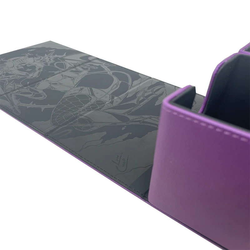 Customized Board Game Card Easy Storage Deck Box Package leather deck box trading card deck box MTG Yogioh UP