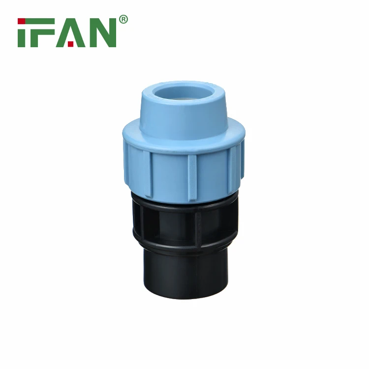 Уплотнительный фитинг IFAN OEM ODM HDPE 20-110 мм с синей внутренней резьбой
