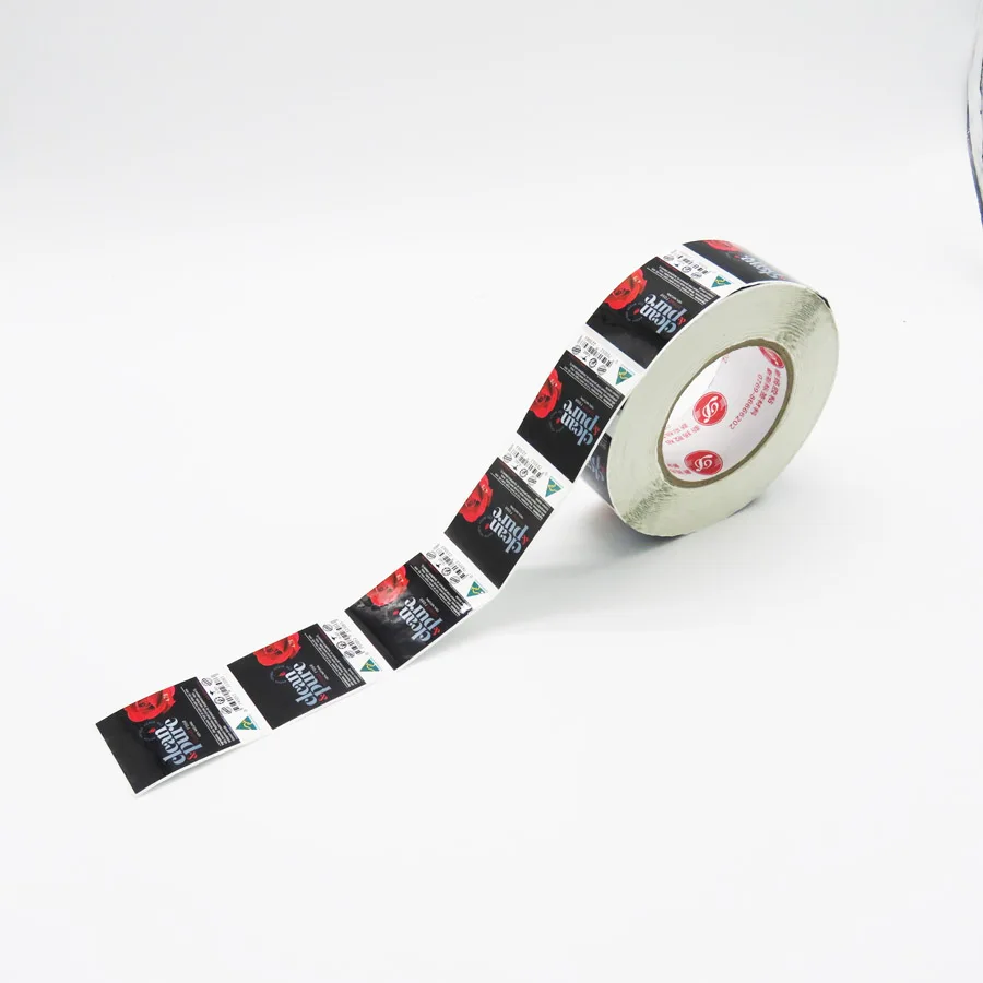 anti tear waterproof plastic jar adhesive bottle label sticker