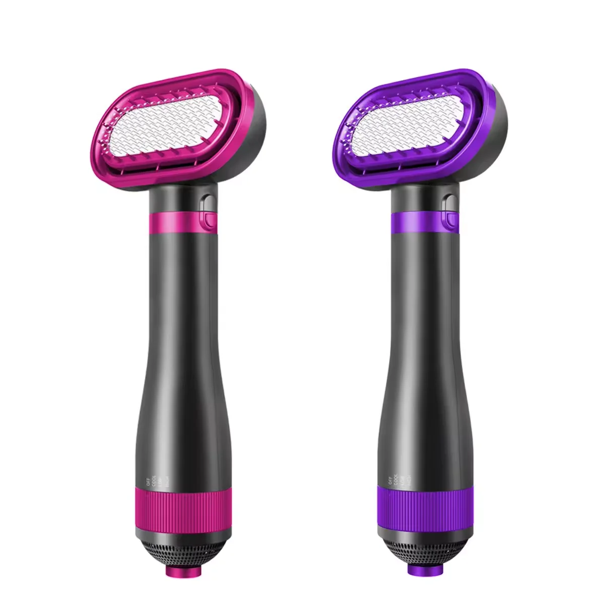 Portable Small pet dog hot air dryer brush straightening cat blow hair dryer with Combs for Home Grooming Tools