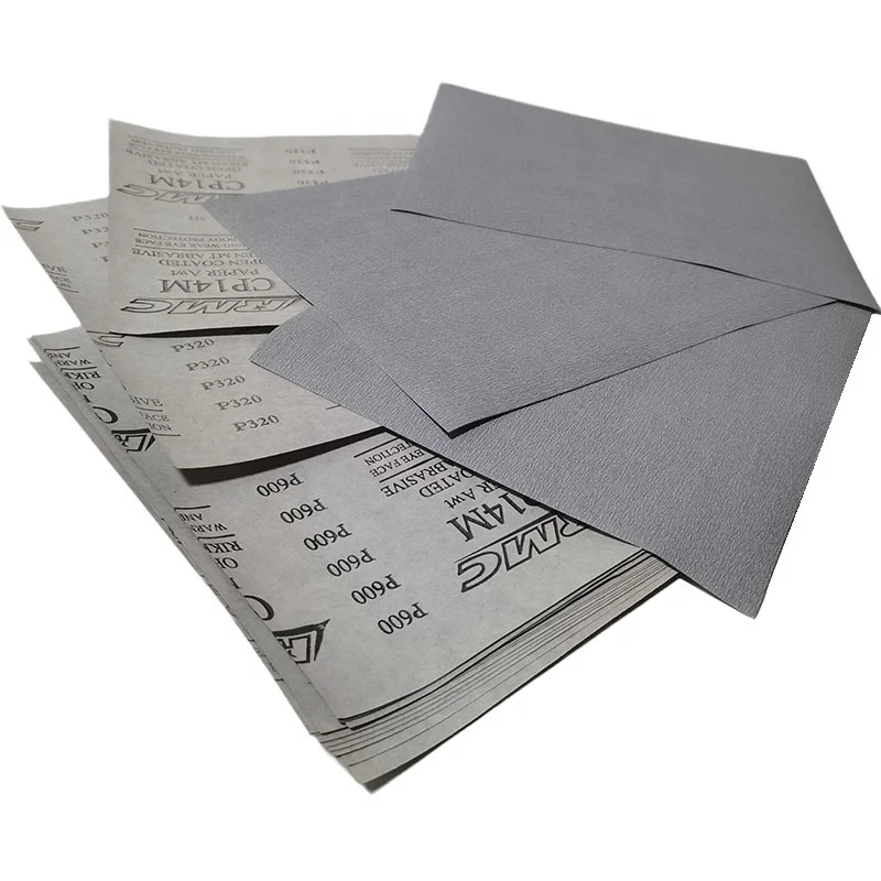 RMC aluminum oxide white roll 180 mesh 800 mesh sandpaper white sandpaper for rail wood floor sander