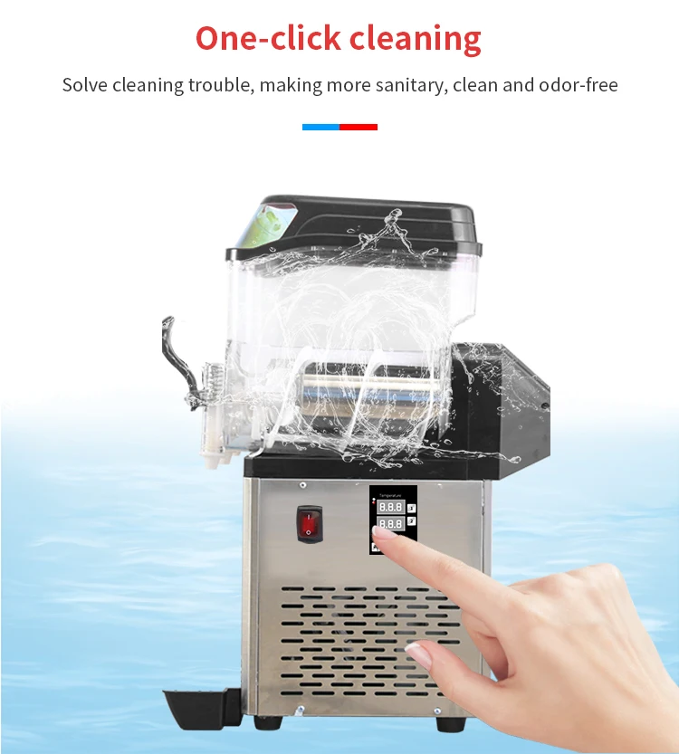 Double cylinder  Commercial CE Certificate Snow Melting Ice Smoothies Granita Slush Machine