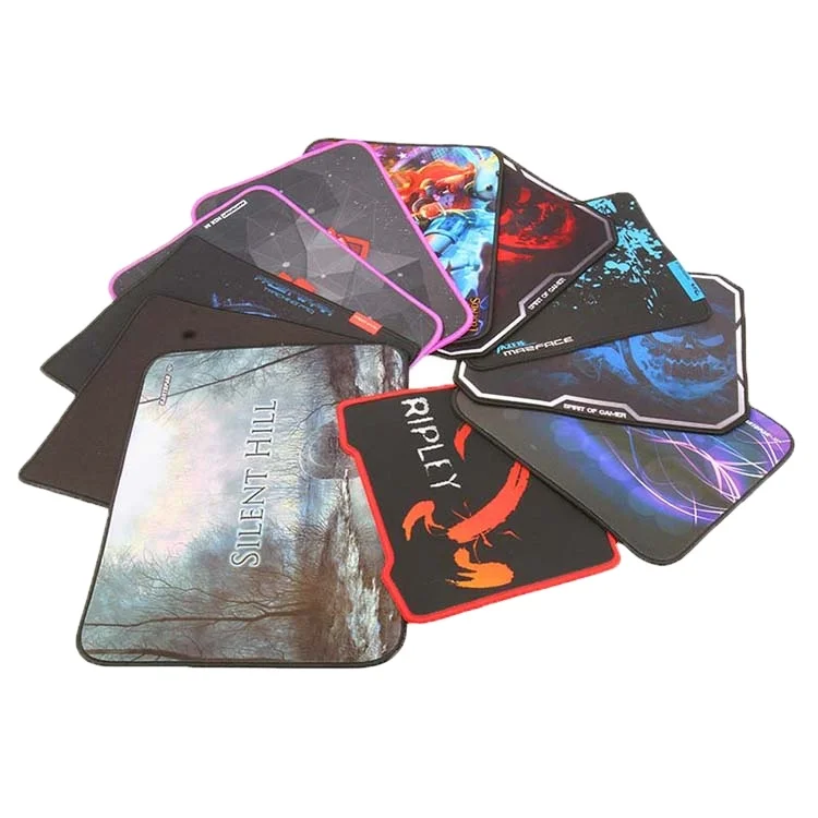 custom printing non slip soft smooth fabric top OEM printing rubber desk pad working mat change mat