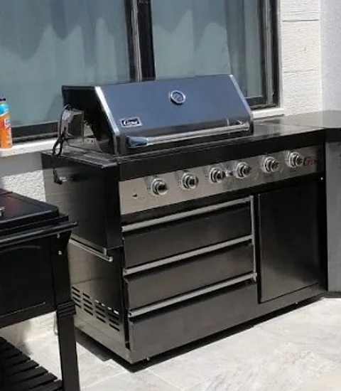 Outdoor Kitchen Stainless Steel BBQ Grill with Frid Cabinet and Sink for Garden Cooking